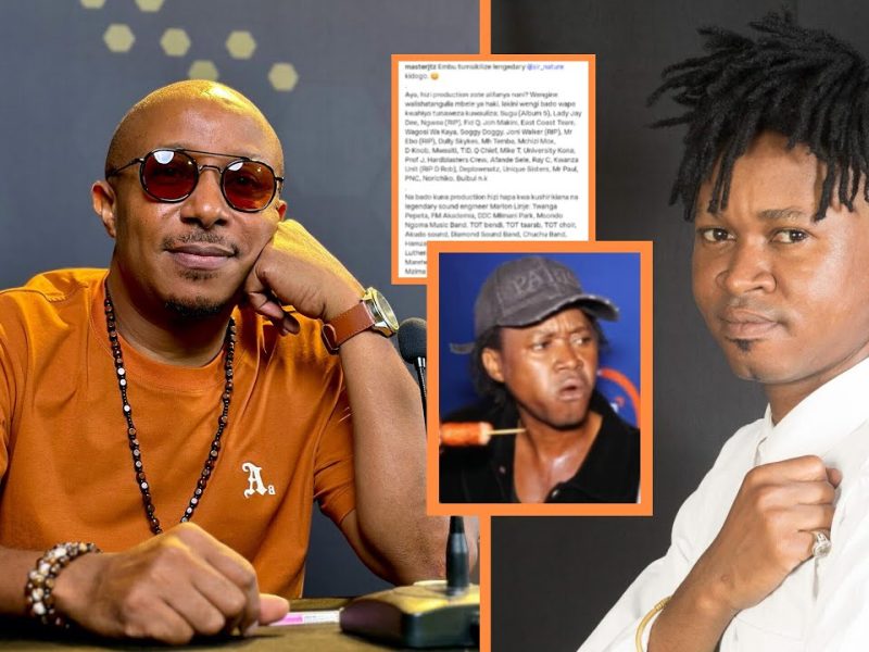 Master J Amjibu Juma Nature na Kumuuliza Swali Gumu kwa Kauli yake Kumuambia Master J sio Producer