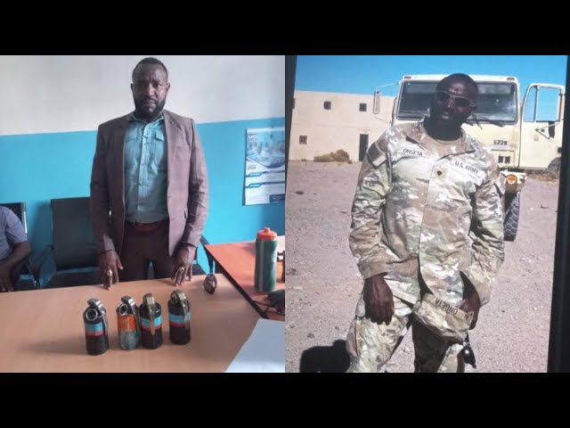 Picha za Mwanajeshi wa Marekani aliyekamatwa na Mabomu na Polisi Tanzania