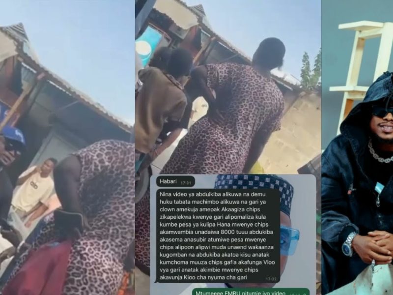 Mkasa wa Abdukiba kushindwa kulipa chips ya 8000! Gari kupasuliwa vioo Tabata, yasemekana! ni kweli?