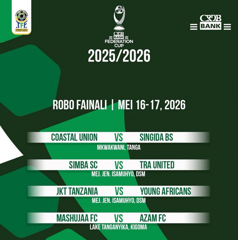 Robo Fainali FA Yaibua Mvutano Mkali; Yanga Yapangwa na JKT, Simba Dhidi ya TRA United