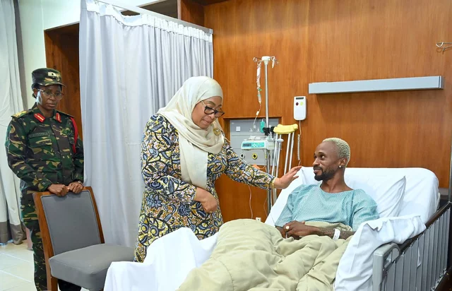 Rais Samia Amjulia Hali Pacome Hospitalini