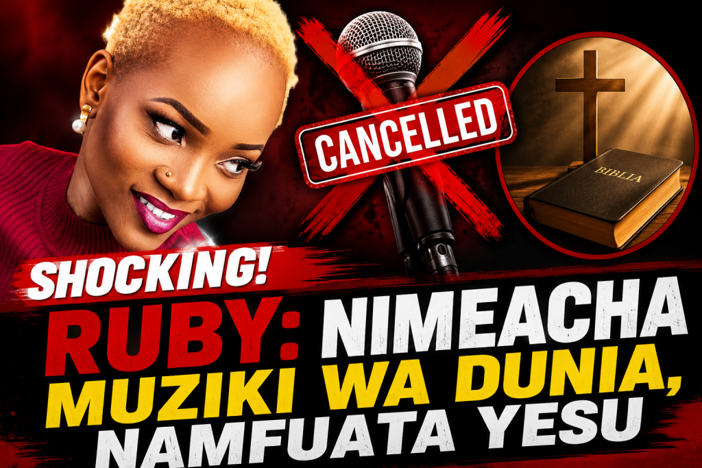 Ruby Aamua Kuacha Muziki wa Bongo Fleva na Kumrudia Yesu